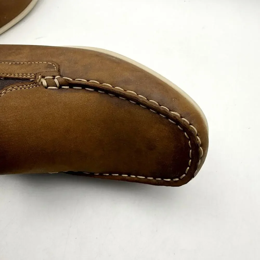Florsheim Kids Boys Jasper Venetian Loafers US 5.5 M EU 38 Brown Leather EUC